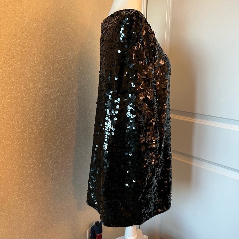 Henri Bendel x Michael Simon Vintage Sequin Beaded Mini Dress - Picture 4 of 10